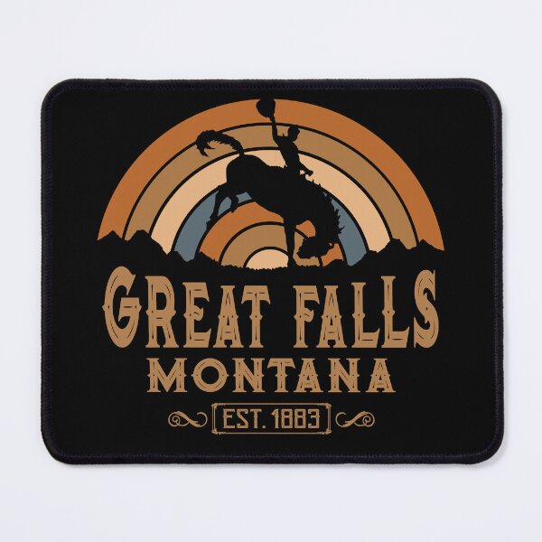Item preview, Great Falls, Montana Retro Wild West Cowboy designed and sold by NoBonesLife.