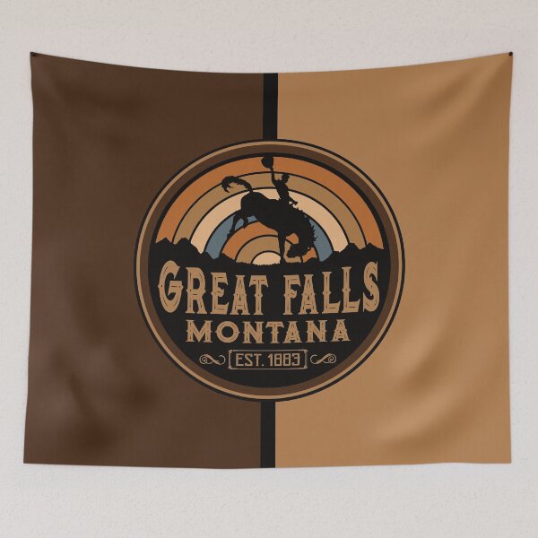 Item preview, Great Falls, Montana Retro Wild West Cowboy  designed and sold by NoBonesLife.