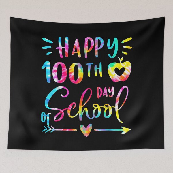 Item preview, Tie Dye Happy 100th Day Of School Teacher Student 100 Days  designed and sold by amyadt77.
