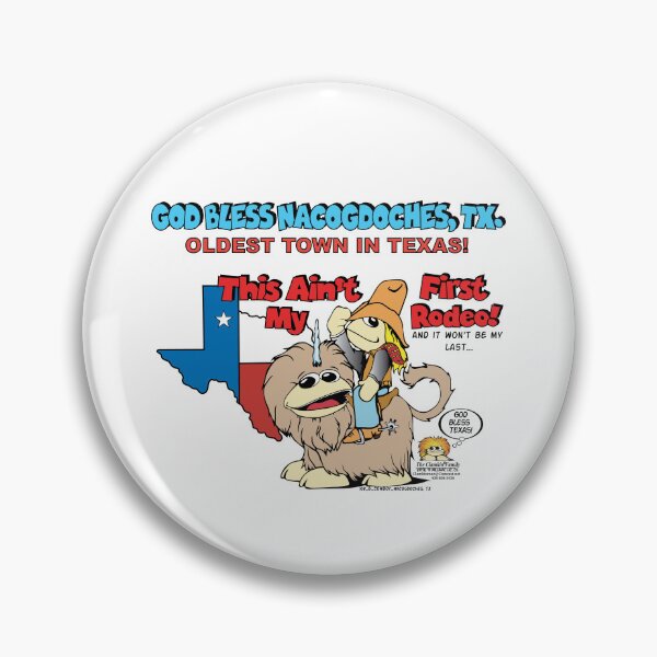 Item preview, Cowboy Clamkin Cartoon - God Bless Nacogdoches, Texas.  designed and sold by Bruce Ingrassia.