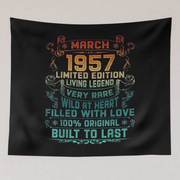 Item preview, Vintage 65 Years Old March 1957 65th Birthday Gift  designed and sold by amyadt77.