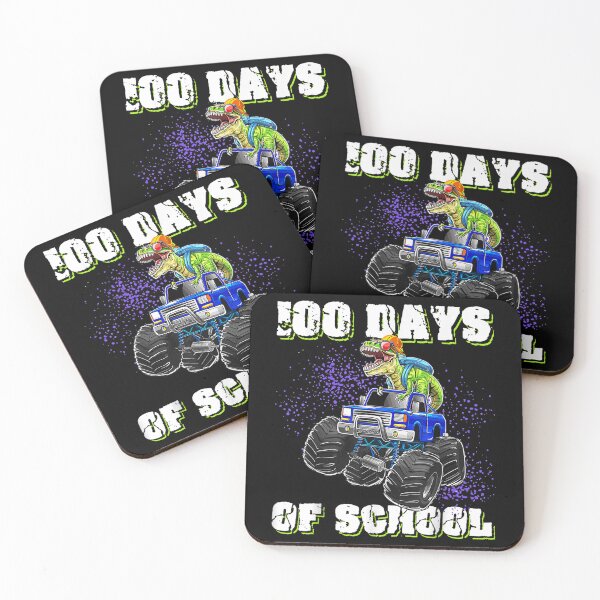 Artikelvorschau, 100 Tage Schule 100. Tag Dino Dinosaurier Monster Truck Kid entworfen und verkauft von aprilsav.