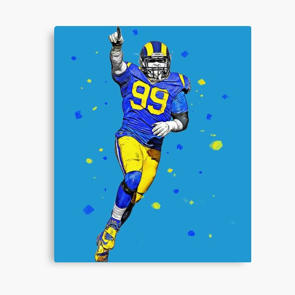 Todd Gurley Los Angeles Rams Abstract Art 10 Metal Print by Joe