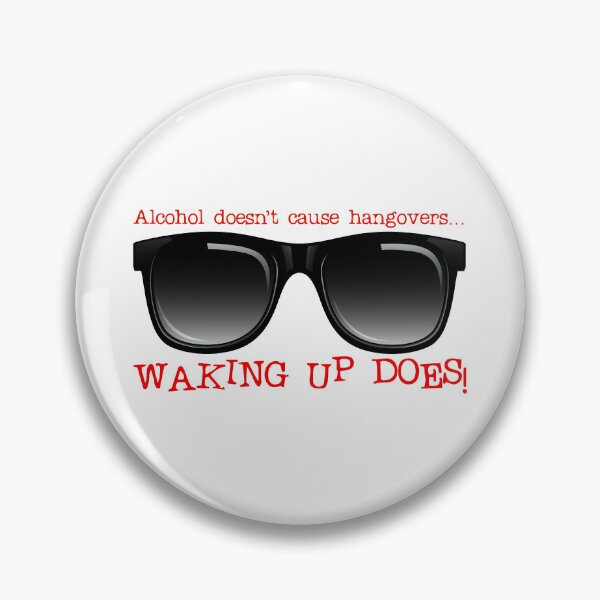 Item preview, Alcohol Doesn’t Cause Hangovers…! Red (on White) designed and sold by PawsitiveMum.
