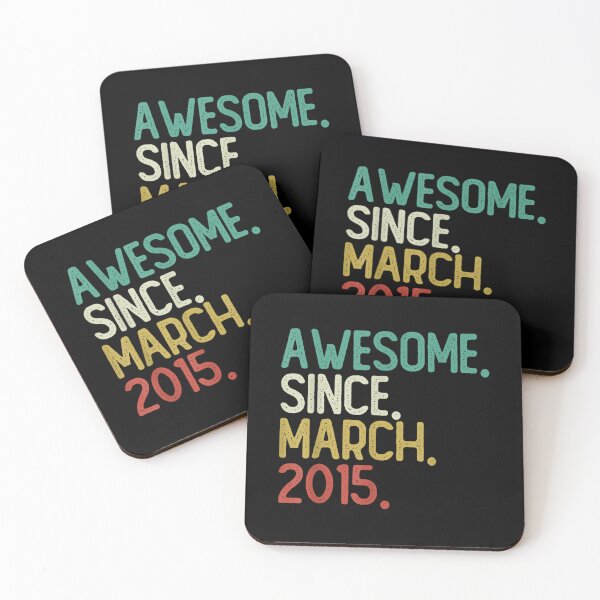 Item preview, 7 Years Old Awesome Since March 2015 7th Birthday Gifts  designed and sold by aprilsav.