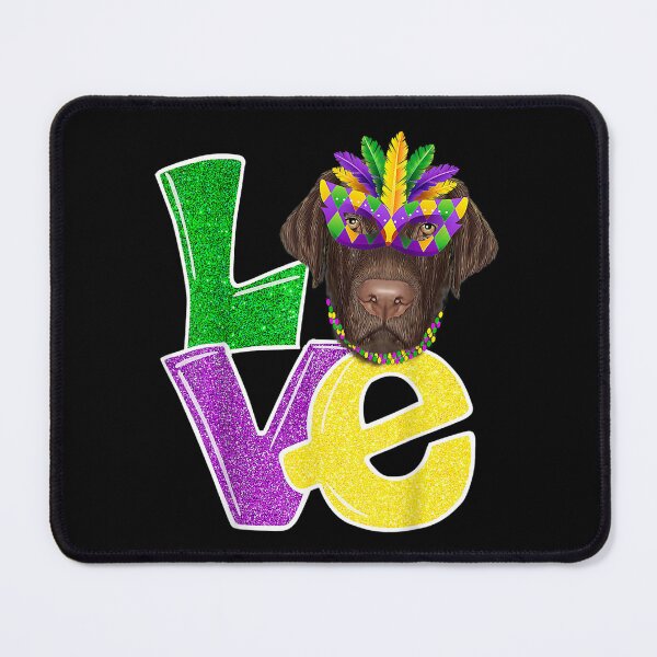 Item preview, I Love Mardi Gras Costume Labrador Dog Puppy Lover  designed and sold by amyadt77.