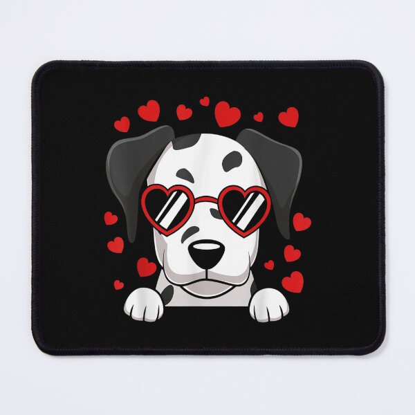 Item preview, Dalmatian Dog Face Wearing Heart Glasses Valentines Day Kids  designed and sold by amyadt77.