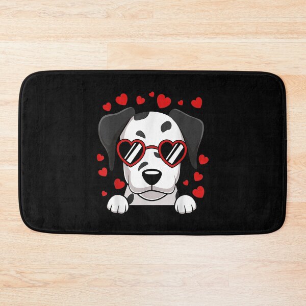 Item preview, Dalmatian Dog Face Wearing Heart Glasses Valentines Day Kids  designed and sold by amyadt77.