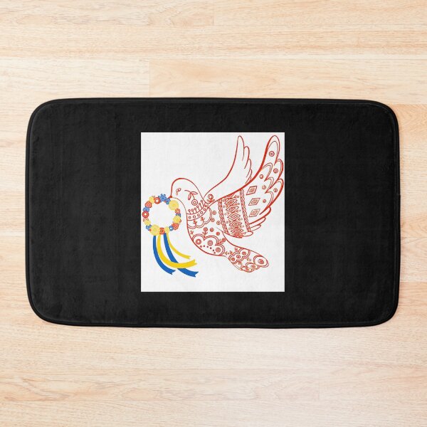Item preview, Colombe de la paix inspirée du travail de Maria Prymachenko designed and sold by AshleyConnelly.