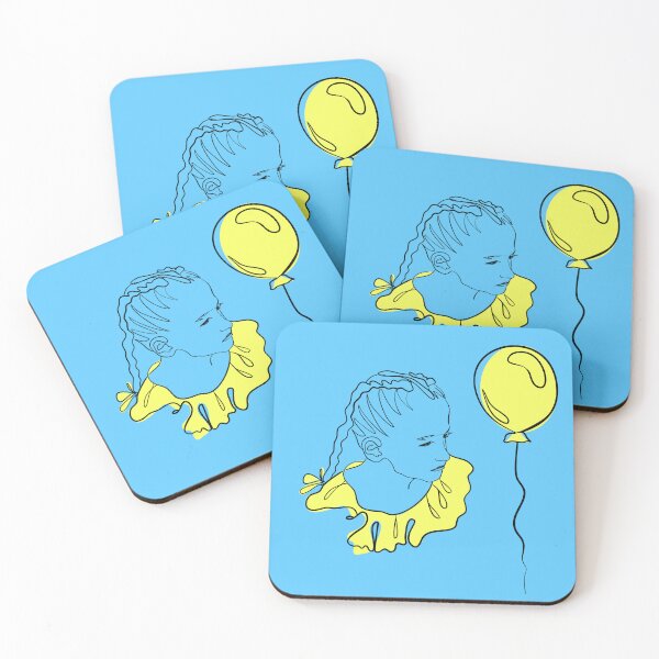 Item preview, A girl with a yellow balloon  designed and sold by Mashusha-art.