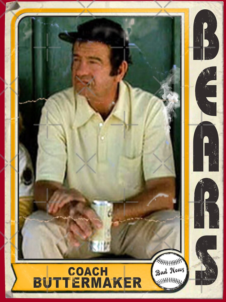 'Coach Buttermaker Vintage Bad News Bears Baseball Card' Kids T-Shirt for  Sale by acquiesce13