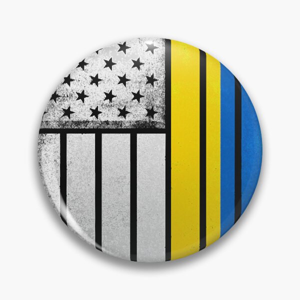 Aperçu de l'œuvre Drapeau américain ukrainien créée et vendue par AshleyConnelly.