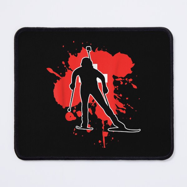 Item preview, Switzerland Flag Biathlonist Swiss Biathlon designed and sold by amyadt77.