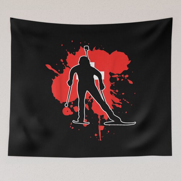 Artikelvorschau, Schweiz Flagge Biathlon Schweizer Biathlon entworfen und verkauft von amyadt77.