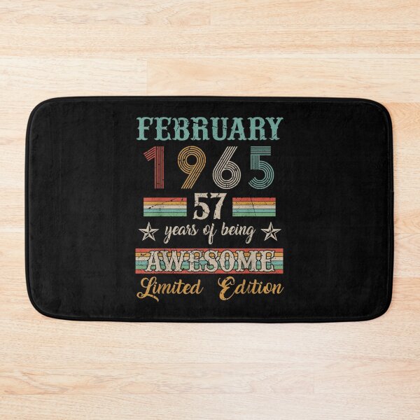 Item preview, 57 Years Old 57th Birthday Decoration Vintage February 1965  designed and sold by brita797.