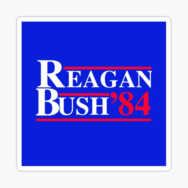 REAGAN BUSH 84 MORALE PATCH USA REPUBLICAN TACTICAL W/ VELCRO &reg; Brand Fastener E