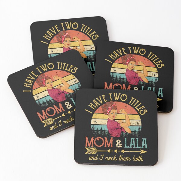 Item preview, I Have Two Titles Mom And Lala Women Vintage Decor Grandma  designed and sold by brita797.
