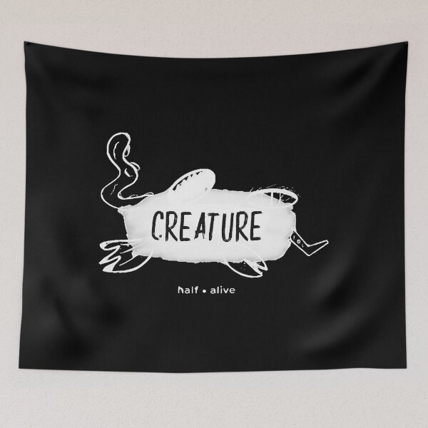 Item preview, Half Alive Creature (white) designed and sold by AcaxaHino.