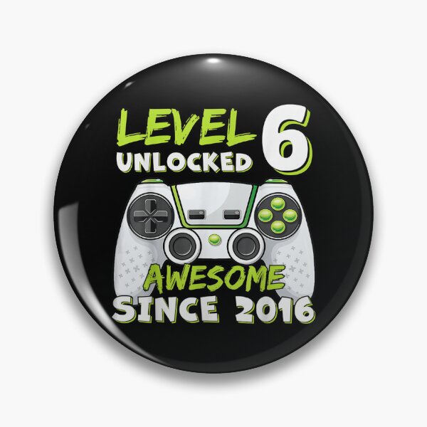 Item preview, Kids Six 6yr Bday Son Boy Funny Gamer 6 Years Old Birthday  designed and sold by amyadt77.