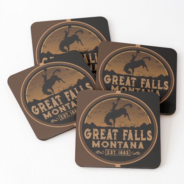 Item preview, Great Falls Montana MT Wild West Cowboy  designed and sold by NoBonesLife.