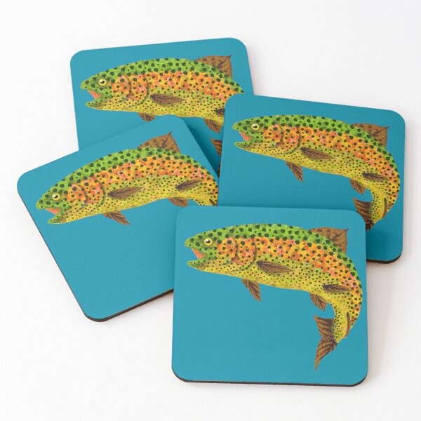 Item preview, Aspen Leaf Rainbow Trout 1 designed and sold by GobaFineArts.