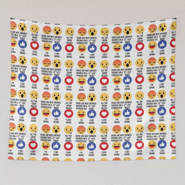Item preview, Skiing Emojis designed and sold by GobaFineArts.