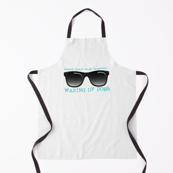 Item preview, Alcohol Doesn’t Cause Hangovers…! Aqua (on White) designed and sold by PawsitiveMum.