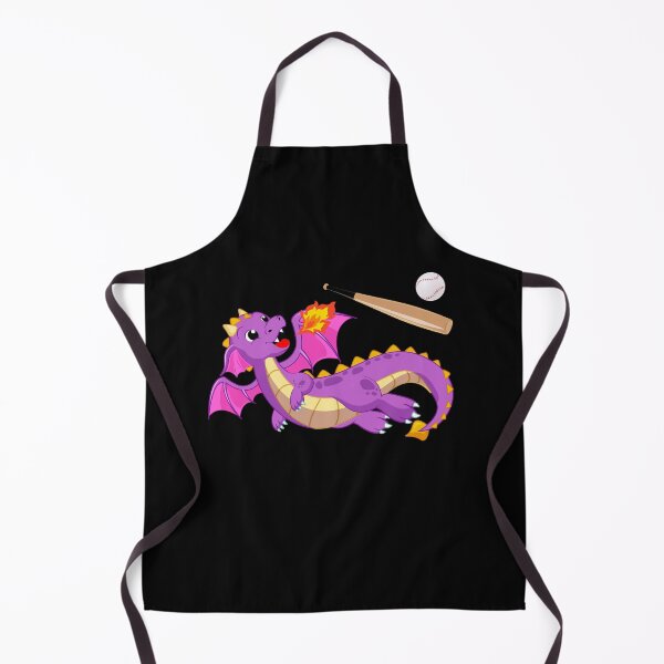 Item preview, Dragon Playing Baseball ,Funny Good Dragon Baseball Lovers Purple Design designed and sold by pedrored369.