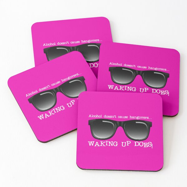 Item preview, Alcohol Doesn’t Cause Hangovers…! (on Pink) designed and sold by PawsitiveMum.