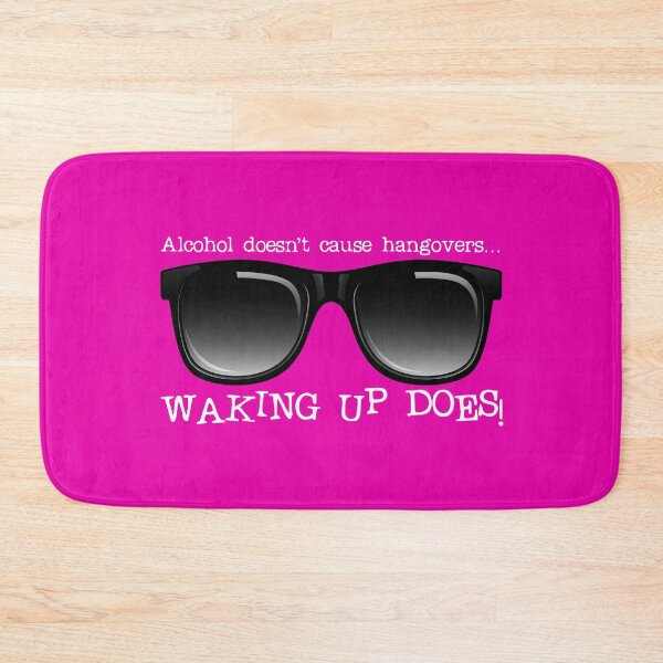 Item preview, Alcohol Doesn’t Cause Hangovers…! (on Pink) designed and sold by PawsitiveMum.