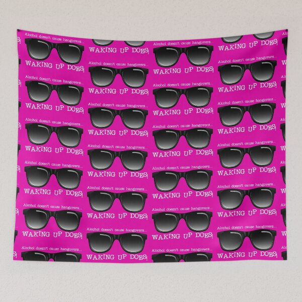 Item preview, Alcohol Doesn’t Cause Hangovers…! (on Pink) designed and sold by PawsitiveMum.