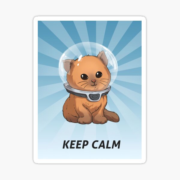 Keep Calm Kitty Sticker