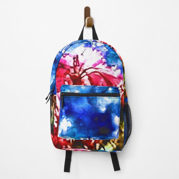 Item preview, Flower Child with Pink Flowers and Blue Skies Watercolor designed and sold by MediaArtbyMara.