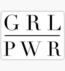 GRL PWR GIRL POWER Sticker