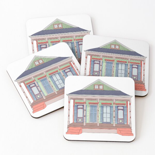 Item preview, New Orleans double shotgun house designed and sold by myoldbluebox.