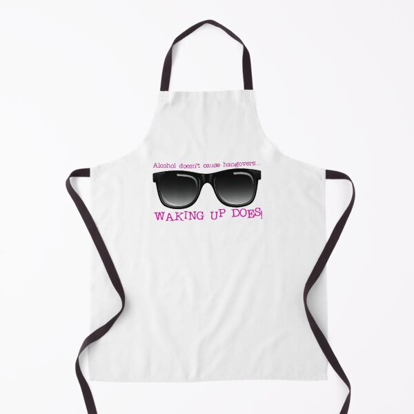Item preview, Alcohol Doesn’t Cause Hangovers…! Pink (on White) designed and sold by PawsitiveMum.