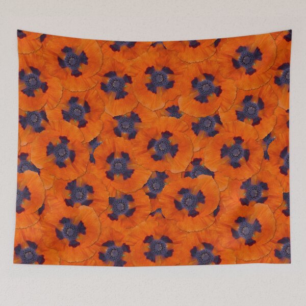 Item preview, Scarlet Orange Poppy Seamless Pattern designed and sold by GobaFineArts.