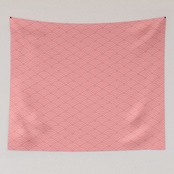 Item preview, Seigaiha Pattern in Pink Color designed and sold by Takeda-art.