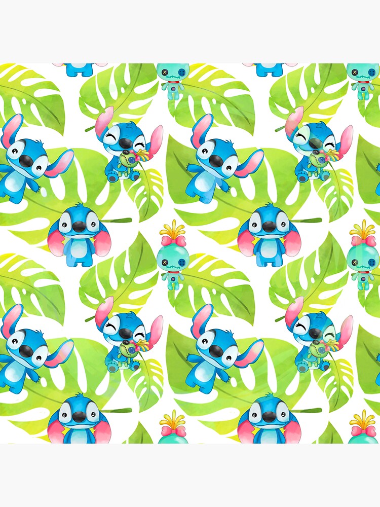 Lilo and Stitch Christmas Seamless Party Printable, Stationary