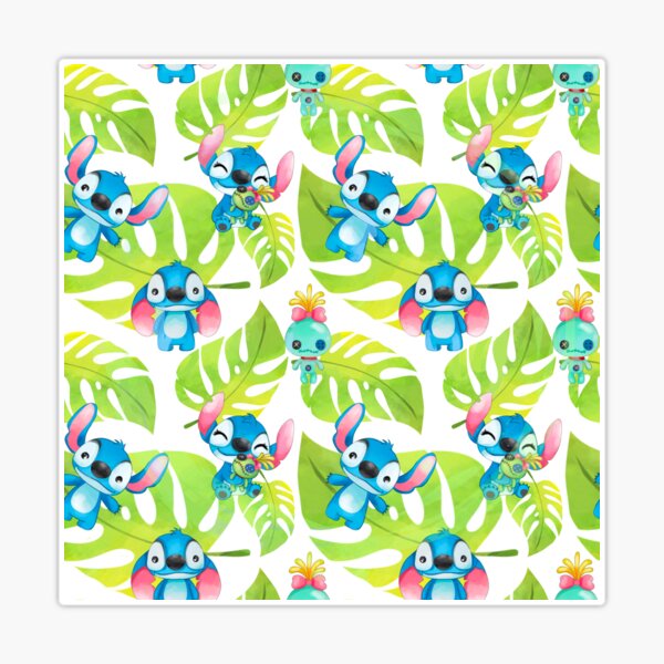 Lilo & Stitch Pineapple Pattern Sticker for Sale by ThompsonBeauty