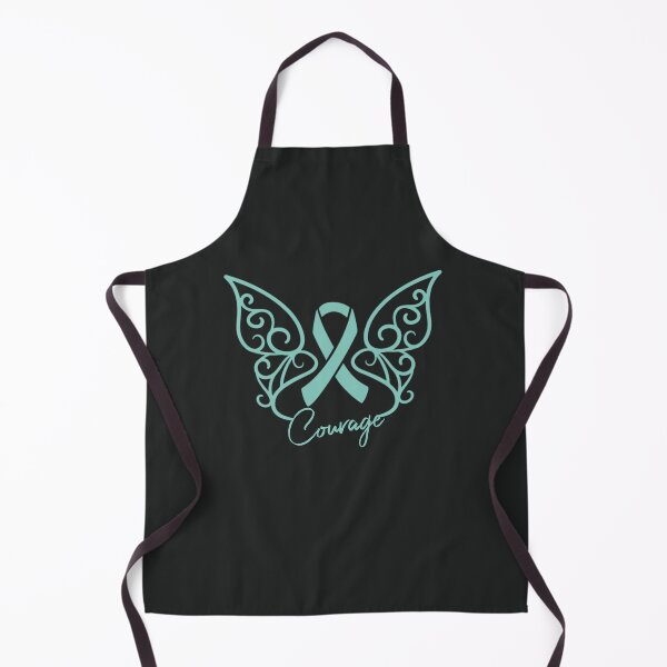 Item preview, Teal Ribbon Butterfly Awareness Month - Courage designed and sold by MJDezigns.
