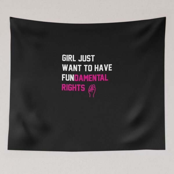 Item preview, Cyndi Lauper's Official Girls Just Want to Have Fundamental Rights Essential T-Shirt designed and sold by MulhollandJoine.