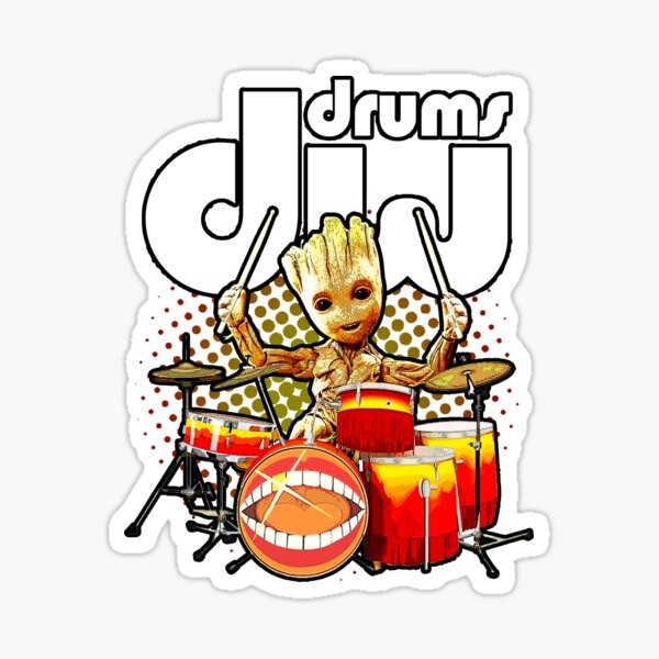 "BABY G DRUMMER DW DRUMS" Sticker for Sale by TEEjDESIGN Redbubble