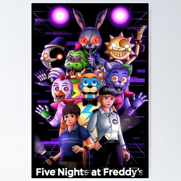 SECURITY BREACH POSTER  Five nights at freddy's, Fnaf, Five night