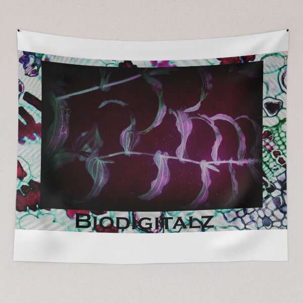 Item preview, Neon Ocean Vaporwave Botany designed and sold by BioDigital-Jazz.