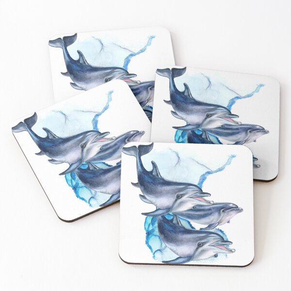 Item preview, Dolphins swimming Everybody Loves Dolphins and this is a Lovely Dolphin Design designed and sold by Abstractdiva.