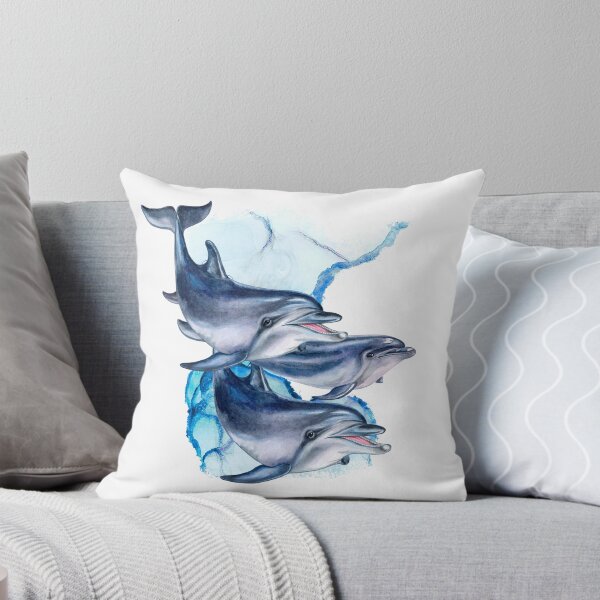 Item preview, Delfines nadando Todo el mundo ama a los delfines y este es un diseño encantador de delfines designed and sold by Abstractdiva.