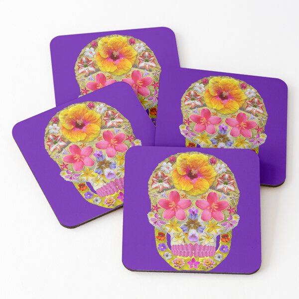 Item preview, Flower Skull 4 - Tropical designed and sold by GobaFineArts.