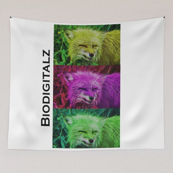 Item preview, Fox Glitch Art Biopunk designed and sold by BioDigital-Jazz.