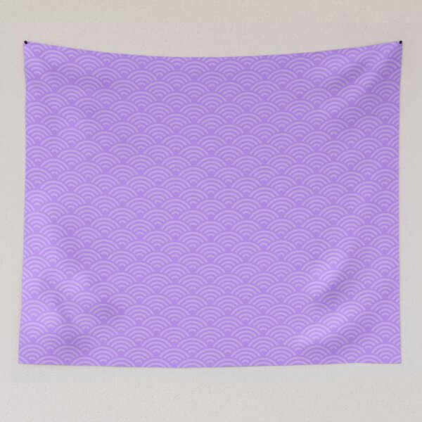 Item preview, Seigaiha Pattern in Purple Color designed and sold by Takeda-art.